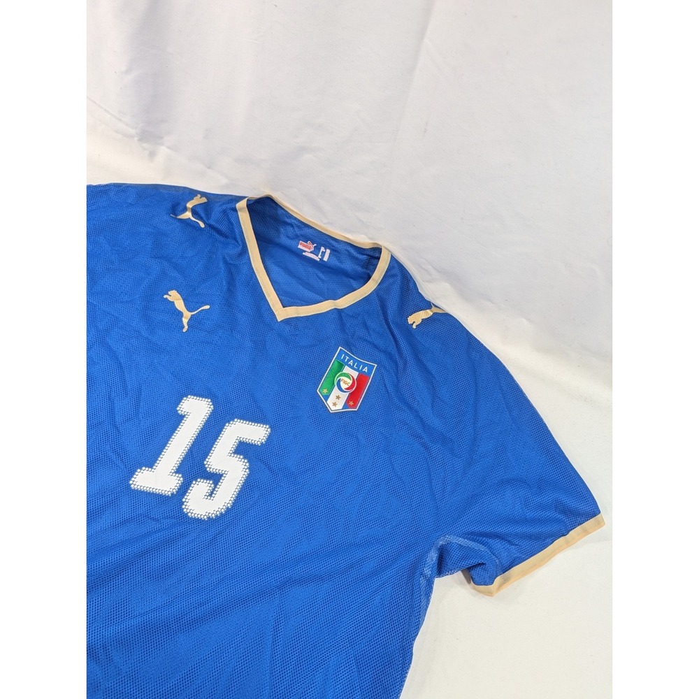 Puma 2007 2008 Italy Home Football Shirt Soccer Jersey Size XXL #15 Quagliarella